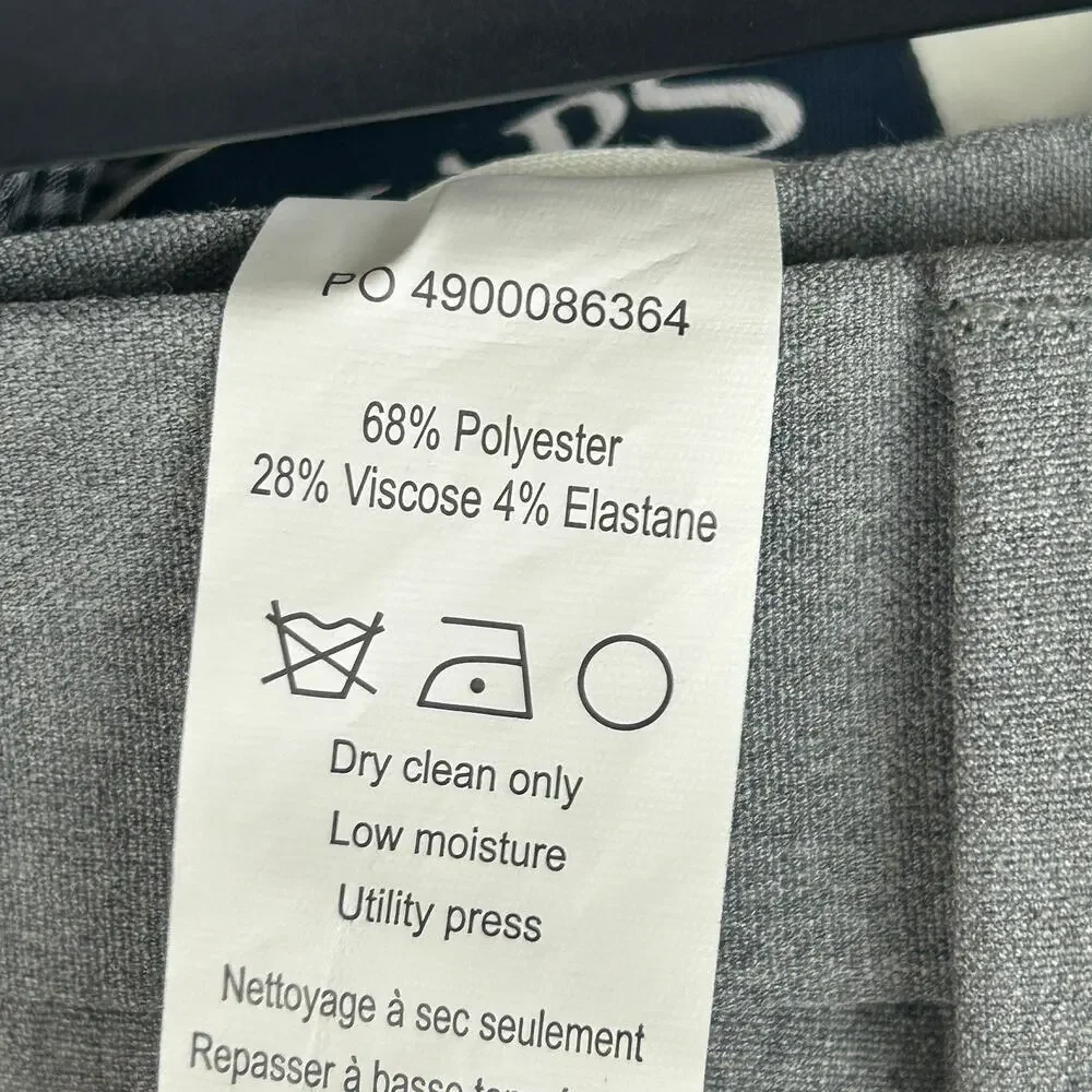 Chaps Performance Suit Wool Blend Jacket and Pants Light Grey Size 48L 38x34
